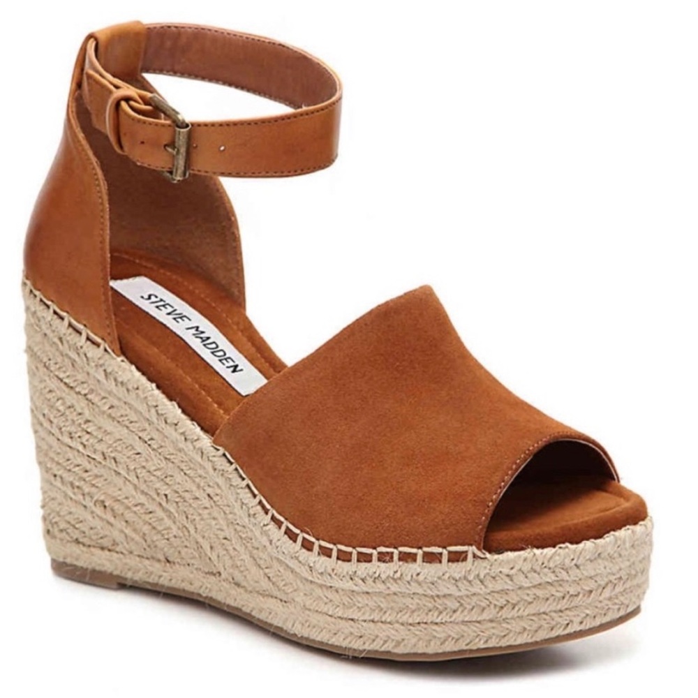 Steve Madden SWAY chestnut wedges